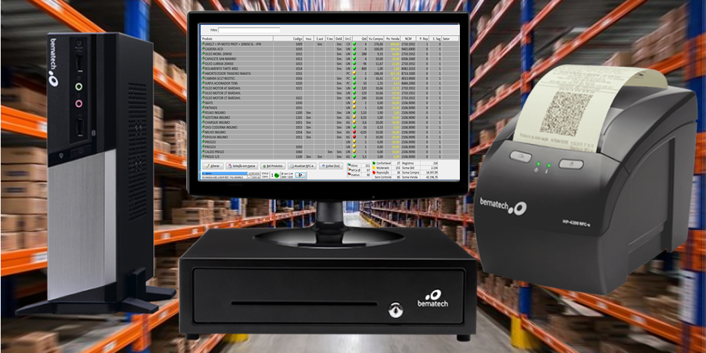 Controle de estoque - Sistema ERP Levi Link